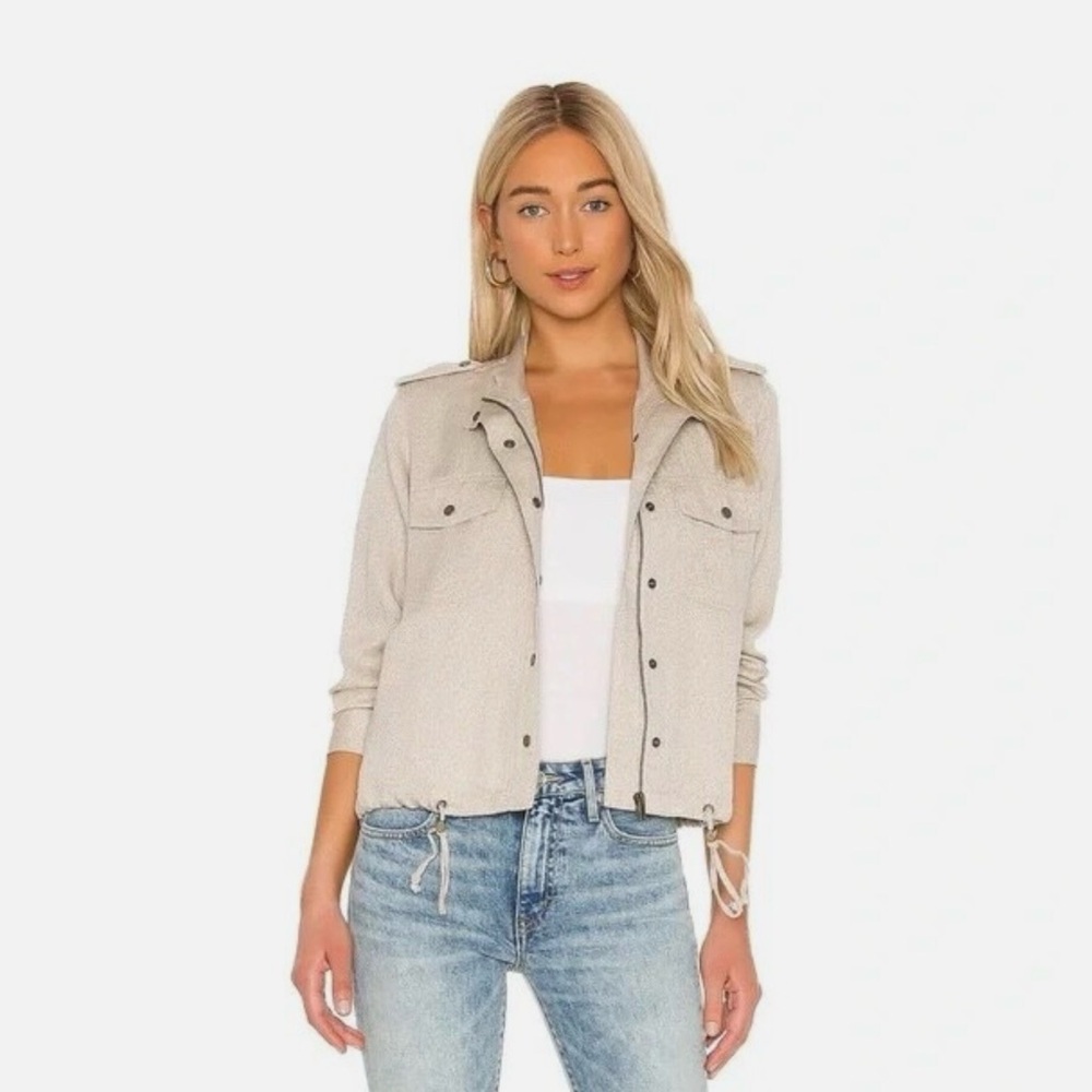 Rails Collins Jacket in White Mini Cheetah - Picture 2 of 4